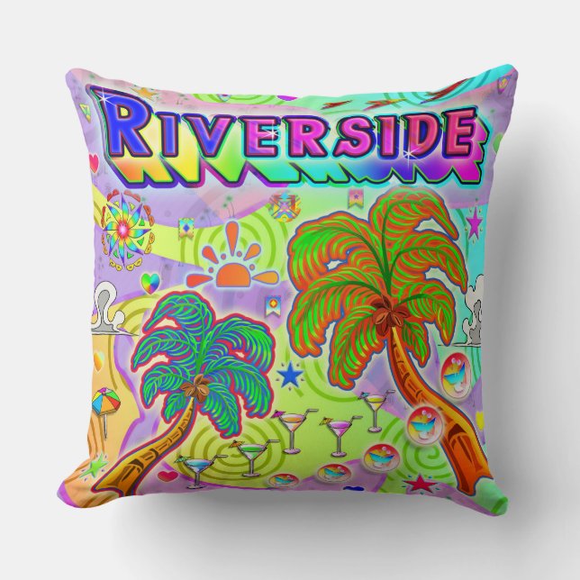 Coussin cible de vacances Riverside (Recto)