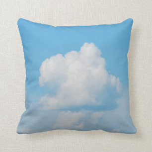 Coussin ciel bleu de nuage blanc