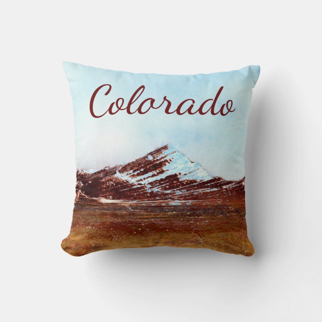 Coussin Ciel bleu du Colorado (Recto)