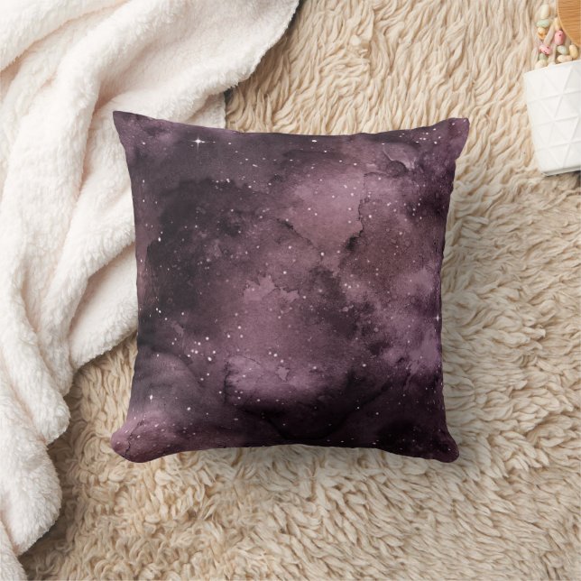 Coussin Ciel céleste aquarelle violet (Couverture)