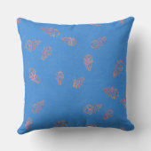 Coussin Ciel d'automne naïf peint (Verso)