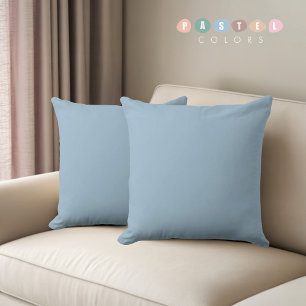Coussin Ciel doux et solide Pastel Bébé bleu couleur