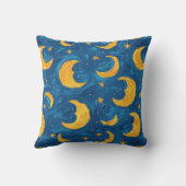 Coussin Ciel étoilé bleu jaune (Verso)