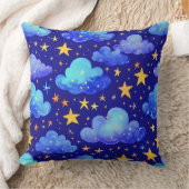 Coussin ciel étoilé bleu nuit étoilé (Couverture)