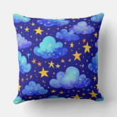 Coussin ciel étoilé bleu nuit étoilé (Verso)