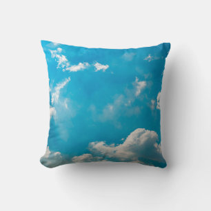 Coussin ciel nuageux et bleu fond abstrait, air, zone,