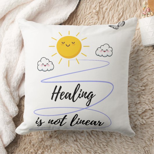 Coussin Ciels souriants | Joli Soleil & Nuages Jeter Pi (Couverture)