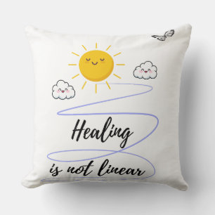 Coussin Ciels souriants Joli Soleil & Nuages Jeter Pi