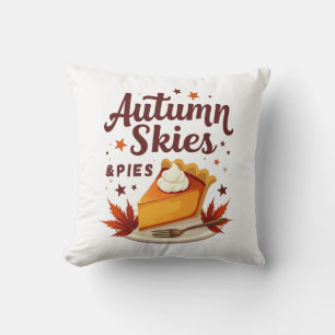 Coussin Cieux d'automne et tartes à la citrouille automne