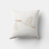 Coussin Cigogne mignonne adorable     (Verso)