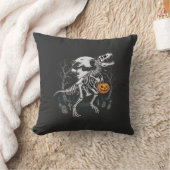 Coussin Cimetière de citrouille d'Halloween de squelette d (Couverture)