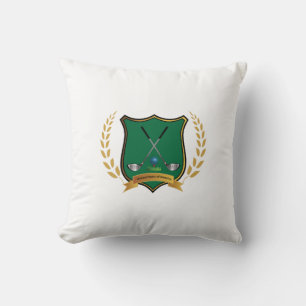 Coussin Cimier de GOLF avec monogramme de couronne de Laur