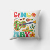 Coussin Cinco De Mayo Célébration du thème mexicain (Verso)