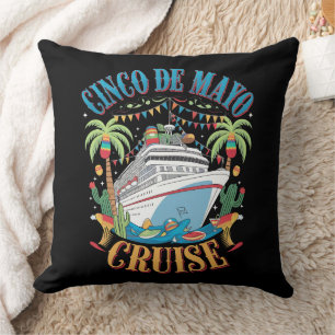 Coussin Cinco De Mayo Cruise Mexique Bateau mexicain Fiest