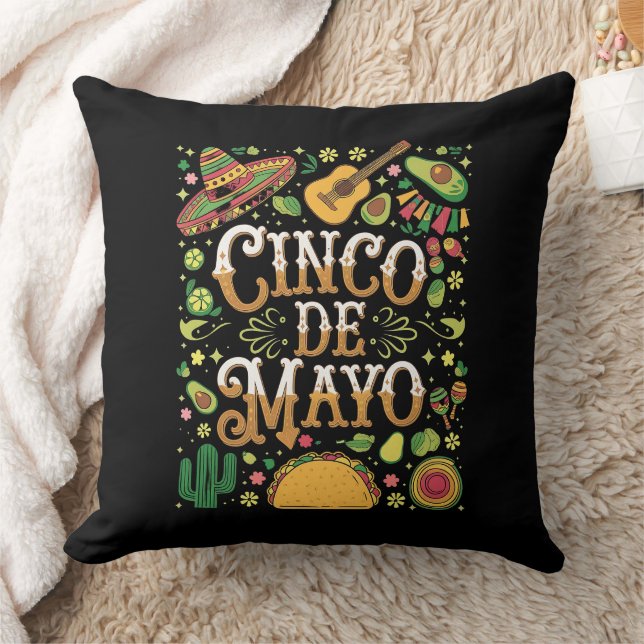 Coussin Cinco De Mayo Fiesta Eléments De Soirée (Couverture)