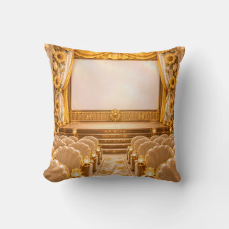 Coussin Cinéma Vintage Tournesol Doré