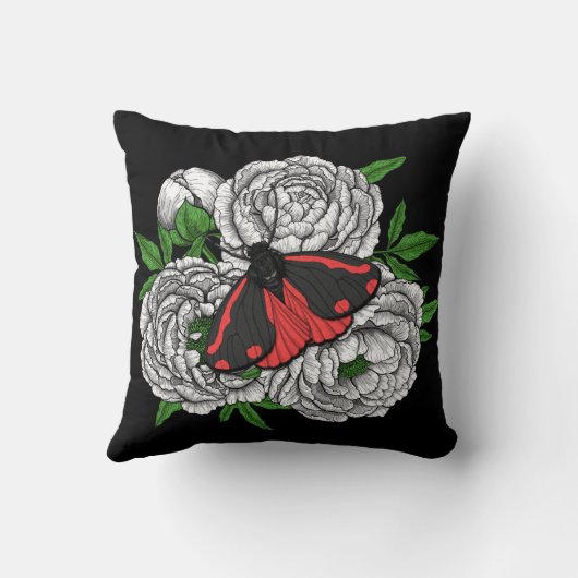 Coussin Cinnabar moth (Verso)
