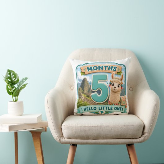 Coussin Cinq Mois de Petites Aventures Jalonne (Chaise)