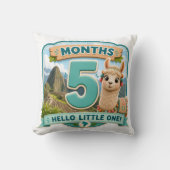 Coussin Cinq Mois de Petites Aventures Jalonne (Recto)