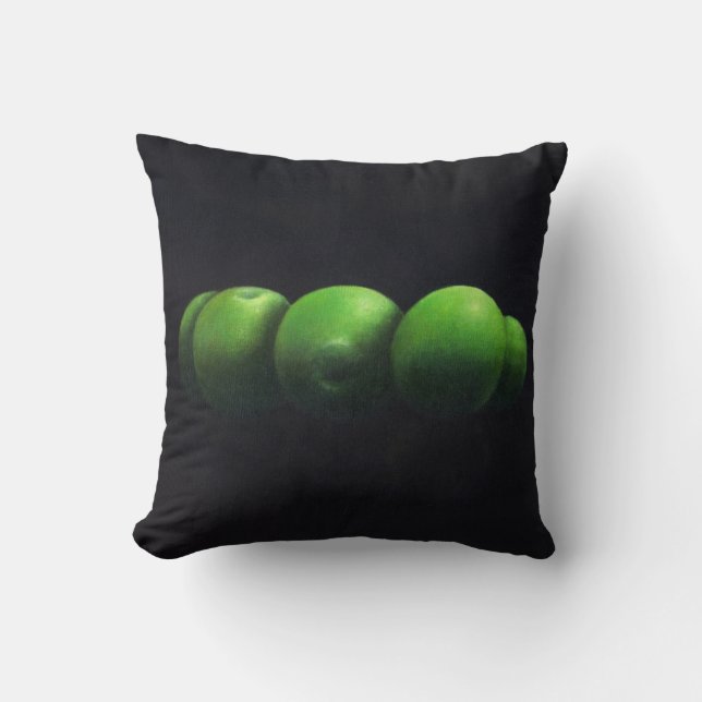 Coussin Cinq pommes vertes (Recto)