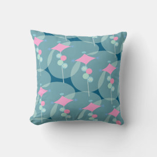 Coussin Cinquante années de houle Abstrait Boomerang Art M