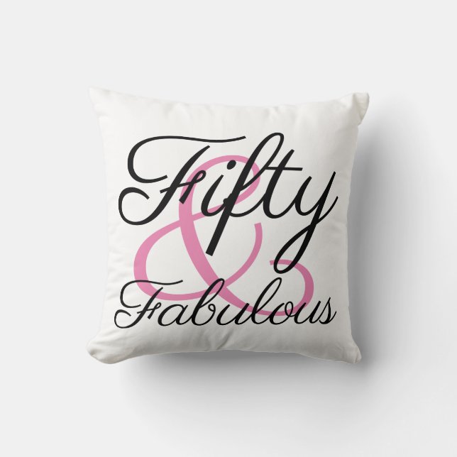 Coussin Cinquante ans et Fantastique 50e Anniversaire (Recto)