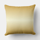 Coussin Cinquantième coeur personnalisé d'or (Verso)