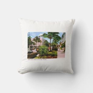 Coussin Cinquième avenue. Shopping, Naples, Floride Vintag