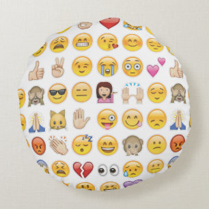 coussin circulaire émoji