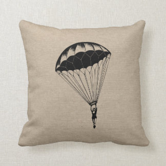 Coussin Cirque de toile de steampunk de toile de jute de