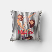 Coussin Cirque Thème Acrobat Décor pour crèches, filles, e (Recto)