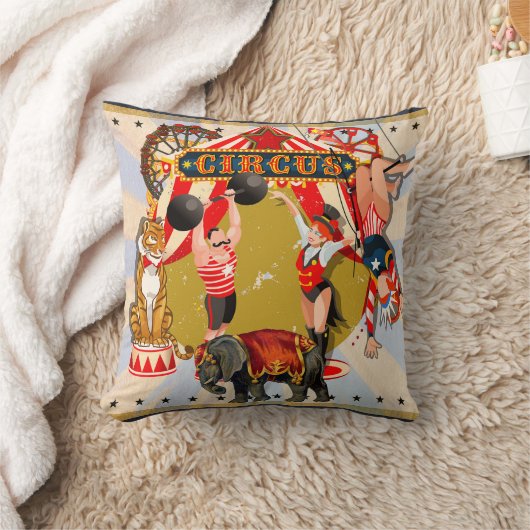 Coussin Cirque vintage Retro (Couverture)