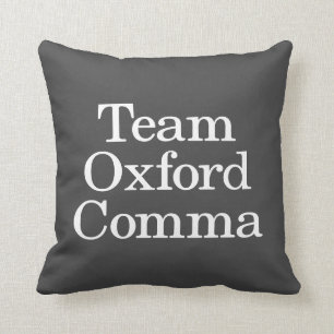 Coussin Citation amusante de la police de Grammar à Oxford