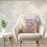Coussin Citation Botanique Boho Gratuite Fleurs Sauvages<br><div class="desc">Inspirez votre maison de la beauté des fleurs et de l'esprit de croissance avec notre Typographie "Croissance libre Fleurs sauvages" Citation Oreiller décoratif. Ce coussin unique présente un design captivant d'arrière - plan photographique floral, ouvrant la voie à un message profond de liberté et d'épanouissement. "Grow Free Wild Flowers" fait...</div>
