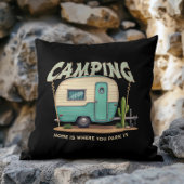 Coussin Citation Camper et Camping Vintage