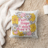 Coussin Citation catholique Padre Pio (Couverture)