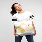 Coussin Citation d'amour mignonne Bunny Couple - "Chéri, j
