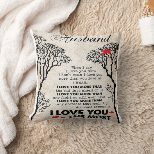 Coussin Citation D'Amour Pour L'Idée Cadeau Du Mari, Anniv (Couverture)