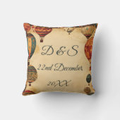 Coussin Citation d'amour romantique Typographie-Anniversai (Verso)