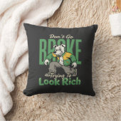Coussin Citation d'argent de chien drôle goutte (Couverture)