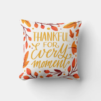 Coussin Citation d'automne Thanksgiving