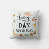 Coussin Citation d'aventure d'été Colorful Kids Nursery (Recto)