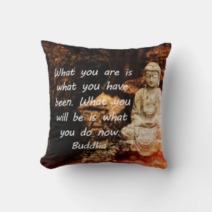 Coussin Citation de bouddha inspirante