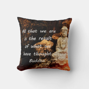 Coussin Citation de bouddha inspirante