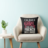 Coussin Citation de Bulldogs français (Chaise)