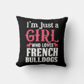 Coussin Citation de Bulldogs français (Recto)