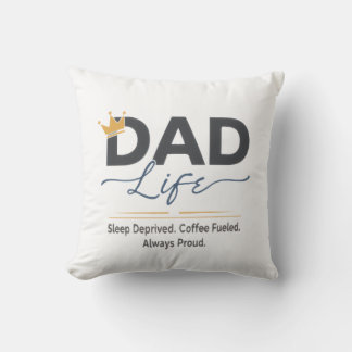 Coussin Citation de couronne de papa drôle - Café privé de
