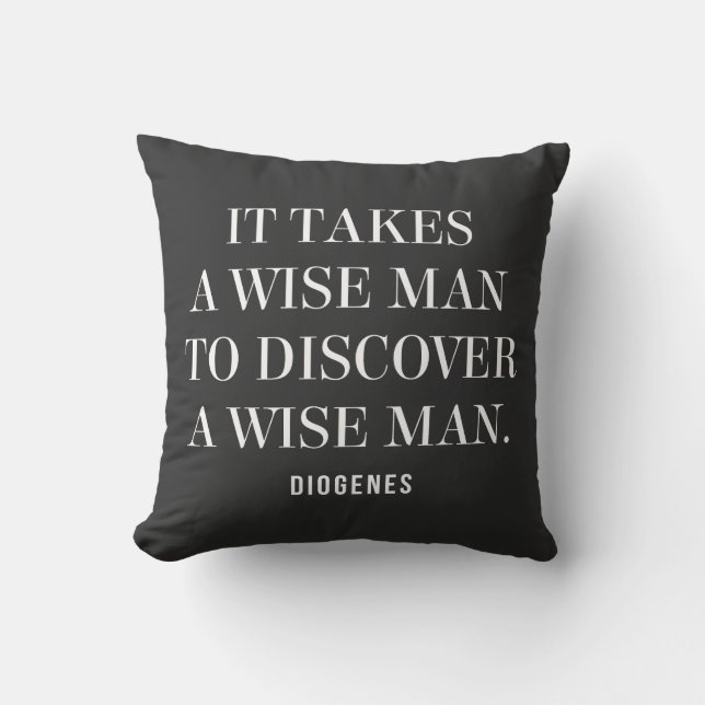 Coussin Citation de Diogène le Sage (Recto)