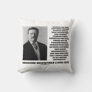 Coussin Citation de frange folle de fanatiques de Theodore