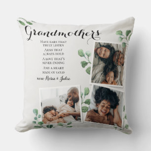 Coussin Citation de Grandma Nana de Grandkids Photo